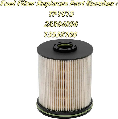 2 قطعة فلتر الوقود TP1015 لـ 3.0L و6.6L Duramax AC ديزل متوافق مع 2014-2019 تشيفي كروز، 2017-2024 تشيفي سيلفرادو، جي إم سي، سييرا، يستبدل 23456595 22937279 23304096 13539108 in Saudi Arabia