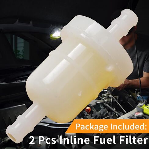 2 Pcs Inline Fuel Filter, Replacement for Nissan Tohatsu Mercury Marine Outboards, Replaces 369022300M, 369-02230-0 in Kuwait