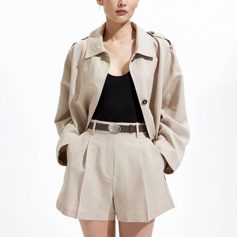 Women’s Suede Leather Belt Dark Brown Boho Waistband with Silver Round Buckle for Dresses, Jeans, Coastal Styling in Kuwait