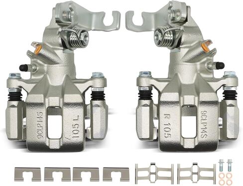 19-B2068 19-B2069 Pair Rear Brake Calipers with Bracket Compatible with Accord 1998-2007 TSX 2004-2008 in Saudi Arabia