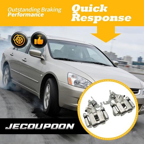 19-B2068 19-B2069 Pair Rear Brake Calipers with Bracket Compatible with Accord 1998-2007 TSX 2004-2008 in Saudi Arabia