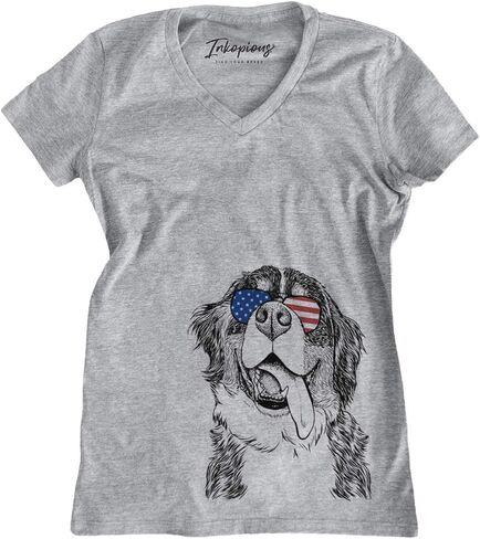 تي شيرت إنكوبيوس باتريوتيك ثيو ذا بيرنيز ماونتن دوج دوج ثلاثي المزيج in Kuwait