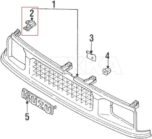 Rexka 30 pcs 13mm x 22mm Grille Clips Compatible With 90467-13011 Toyota Isuzu 8942180270 Mazda B092-50-715 Mitsubishi MB153825 Corolla Land Cruiser in Kuwait