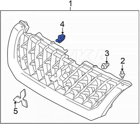 Rexka 30 pcs 13mm x 22mm Grille Clips Compatible With 90467-13011 Toyota Isuzu 8942180270 Mazda B092-50-715 Mitsubishi MB153825 Corolla Land Cruiser in Kuwait