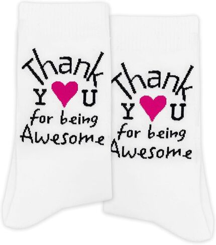 جوارب مبتكرة "شكرًا لك على كونك رائعًا"، هدايا شكر للنساء والرجال وزملاء العمل والموظفين وهدايا تقدير لأعياد الميلاد والكريسماس وما إلى ذلك (016) in Kuwait