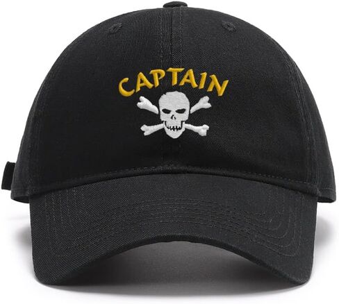 Men's Baseball Caps Embroidered Pirate Captain Washed Cotton Vintage Caps in Saudi Arabia
