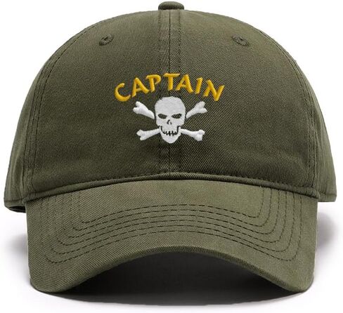 Men's Baseball Caps Embroidered Pirate Captain Washed Cotton Vintage Caps in Saudi Arabia