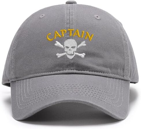 Men's Baseball Caps Embroidered Pirate Captain Washed Cotton Vintage Caps in Saudi Arabia