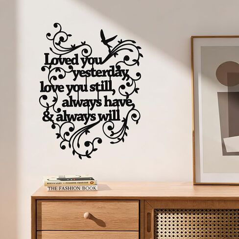 YATEASLU Metal Love Wall Art, Love decor with Timeless Message, Valentine's Day Decorations, Gifts for Family, Wife, Husband & Couples, 14.2x10.8 Inch in Kuwait