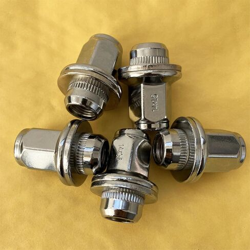 5 قطع M14x1.50 صامولة عروة كروم متوافقة مع 1998-2023 تويوتا لاند كروزر سيكويا تندرا لكزس LX470 LX570 نيسان أرمادا NV1500 NV2500 NV3500 إنفينيتي QX56 QX80 in Kuwait