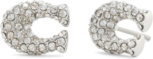 أقراط Pavé Signature C للسيدات من COACH Jewelry in Saudi Arabia