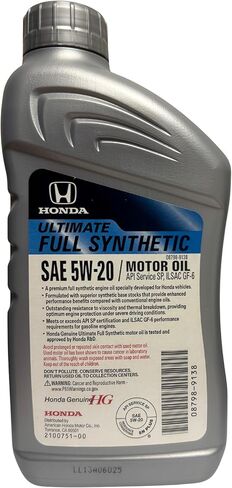 Honda 08798-9138 Ultimate Full Synthetic SAE 5W-20 Motor Oil (1 Quart) (5) in Kuwait