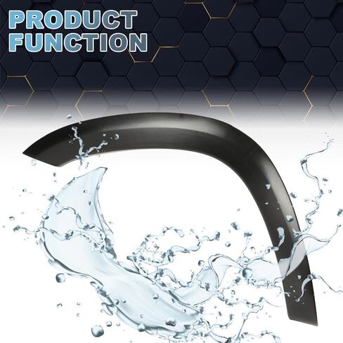 ANDPLAY Front Fender Flare Left Driver Side Compatible With Toyota RAV4 2006 2007 2008 2009 2010 2011 2012 Wheel Black Fender Thermoplastic Bolt-on Trim 756120R901, TO1268104 in Saudi Arabia