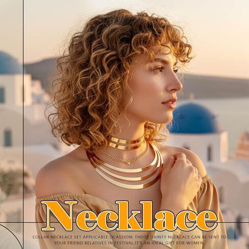 Sixexey African Jewelry Set Golden Collar Necklace Set Costume Bracelet Earrings Jewelry for Women in Kuwait