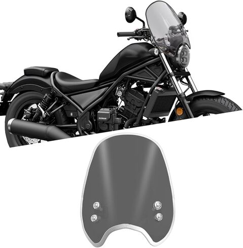 For REBEL 1100/DCT CM1100 REBEL 250 300 500 CMX1100 300 500 250 CM300 CM500 CM250 2023-2026 Motorcycle windshield air fairing wind deflector, handlebar windshield (Transparent Color,blue) in Kuwait