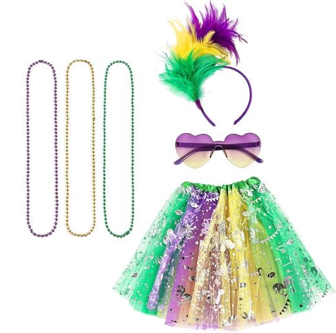 Mardi Gras Outfit Set Feather Headband Mask Earrings Bracelet for Carnival Halloween Party Costume Decoration in Saudi Arabia