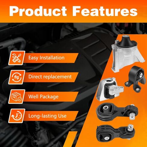 5PCS Engine Motor and Transmission Mount Set FIT for 2007-2011 Honda CR-V 2.4L Automatic, Replace A4595 A4598 A4535 A4536 A65010, Hydraulic Right Mount in Saudi Arabia