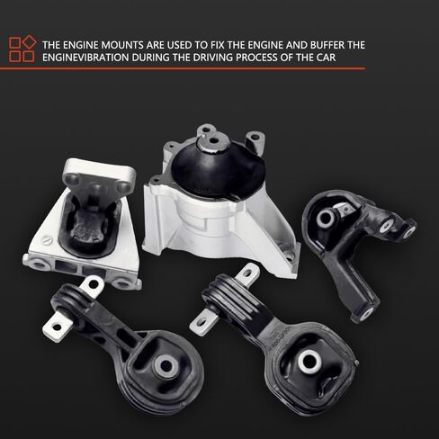 5PCS Engine Motor and Transmission Mount Set FIT for 2007-2011 Honda CR-V 2.4L Automatic, Replace A4595 A4598 A4535 A4536 A65010, Hydraulic Right Mount in Saudi Arabia