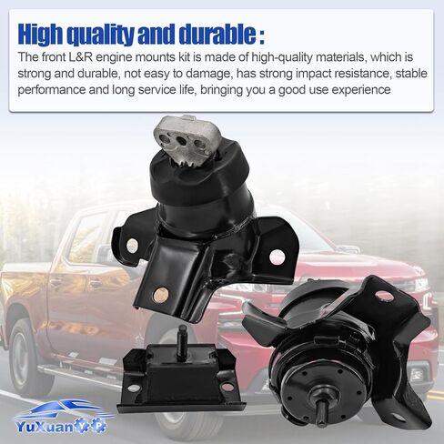 23353391 RWD Front Engine Mounts & Rear Trans Mount 3PCS Fits for Chevy Silverado 1500 GMC Sierra 1500 2.7L 2019-2021 85623476 85623475 in Kuwait