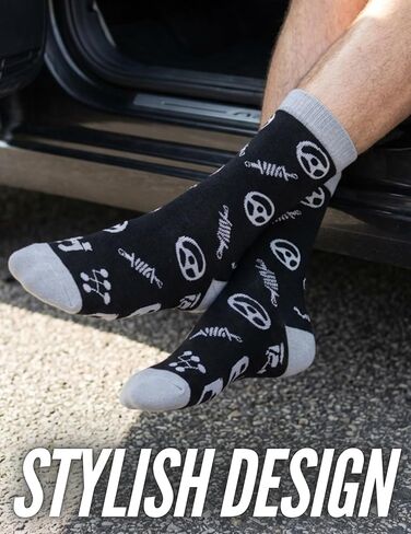 InnoBeta Car Guy Gifts for Men, Gifts for Car Guys, One Size Crew Socks, Only Cooler in Saudi Arabia