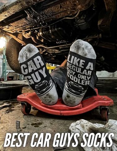 InnoBeta Car Guy Gifts for Men, Gifts for Car Guys, One Size Crew Socks, Only Cooler in Saudi Arabia