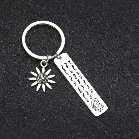 De&ai Muse Comedy Tragedy Mask Gift Actor Performer Keychain Christmas Day Jewelry in Saudi Arabia