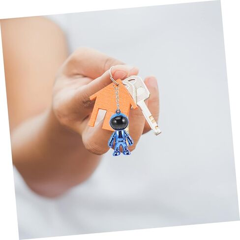 Metal Astronaut Keychain Pendant Adorable Key Ring Decoration for Adults for Backpack Bag Charm Durable Material Creative Present for Space Lovers in Saudi Arabia
