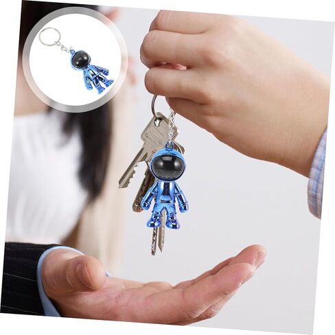 Metal Astronaut Keychain Pendant Adorable Key Ring Decoration for Adults for Backpack Bag Charm Durable Material Creative Present for Space Lovers in Saudi Arabia
