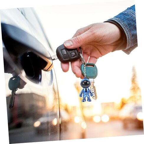 Metal Astronaut Keychain Pendant Adorable Key Ring Decoration for Adults for Backpack Bag Charm Durable Material Creative Present for Space Lovers in Saudi Arabia