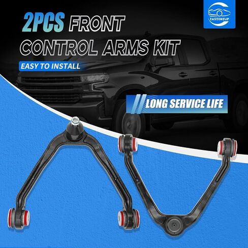 2PCS Front Upper Control Arms w/Ball Joint for 1999-2006 Chevy Silverado & GMC Sierra 1500, 2002-2006 Cadillac Escalade, Avalanche 1500, Upgrade PU Bushing Upper Control Arms Kit Replacement K80942 in Kuwait