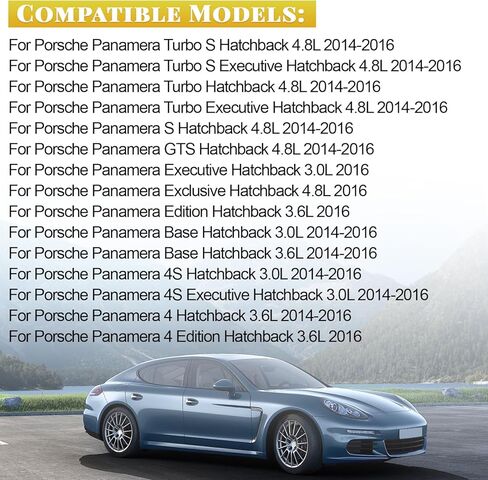 4PCS Front Upper & Lower Control Arm Kit Compatible with Porsche Panamera 2014 2015 2016 3.0L 3.6L 4.8L Replace# 97034105323 97034105324 in Kuwait