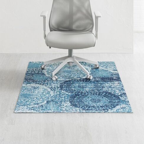 Anji Mountain Office Chair Mat for All Surfaces- Anti-Slip, Easy Rolling Office Desk Chairmat, Premium Hard Floor Protection Chairmat, Exclusively Designed for Home Offices, Maldives (40x54) in Kuwait