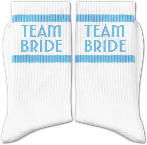 جوارب زفاف مخططة باللونين الأزرق والأبيض، هدايا حفل الزفاف الأساسية للعروس in Kuwait