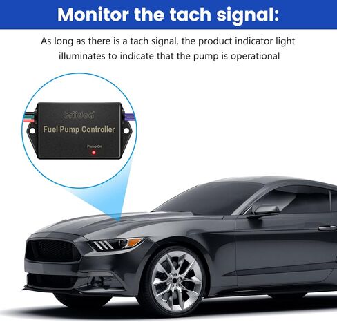 Briidea Electric Fuel Pump Controller, Tach Signal Monitoring, Turns the Pump Off When the Engine Stops in Saudi Arabia