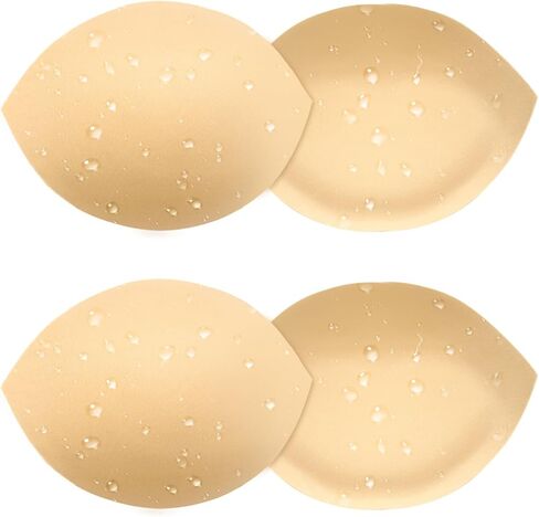 Wateproof Bathing Suit Inserts - 2 Pairs Push Up Swimsuit Bra Pads Inserts Add Cups Size Instantly for Bikini Sports in Kuwait