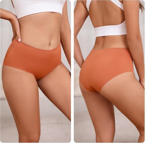Seamless High Waist Underwear No Show Panties Breathable Stretch Hipster Briefs Full Coverage Multipack 6-Pack in Saudi Arabia