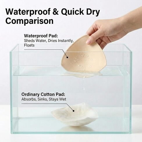 Bathing Suit Pads Inserts, 3 Pairs Removable Swimsuit Bra Inserts for Bikinis & Sports Bras, Non-Slip Lightweight in Kuwait