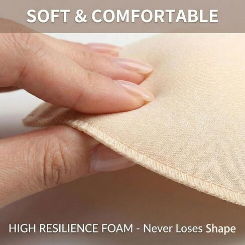 Bathing Suit Pads Inserts, 3 Pairs Removable Swimsuit Bra Inserts for Bikinis & Sports Bras, Non-Slip Lightweight in Kuwait