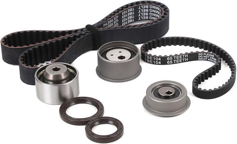 Timing Belt Kit Compatible with 01-05 for Chrysler Sebring, 01-05 for Dodge Stratus, 00-05 for Mitsubishi Eclipse, 99-03 Galant, 2003 Outlander 2.4L #TCK232A in Saudi Arabia