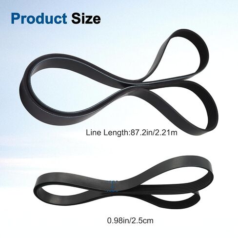 Engine Serpentine Drive Belt Fit for Honda Accord 2.4L 2003 2004 2005 2006 2007 Replace 38920RAAA03 38920-RAA-A03 7PK1785 in Saudi Arabia