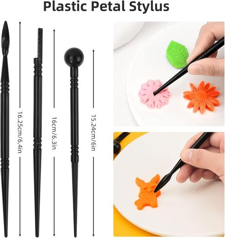 AULEEP Clay Sculpting Tools Kit, 31PCS Air Dry Clay Tool, Polymer Clay Tools, Clay Pottery Carving Tool Set for Miniatures, Figures, Classroom, Pottery Craft, Dotting, Molding, Modeling, Shaping in Kuwait