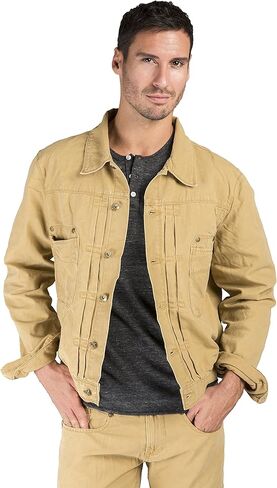 سترة سائق الشاحنة من القماش القطني المغسول للرجال من المستوى 7 متينة وأنيقة in Kuwait