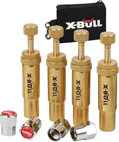 X-BULL New Automatic Tire Deflator,Adjustable Offroad Accessries,4pcs Auto-Stop Tire Air Down Tool Kit for 4 * 4 Vehicles in Kuwait
