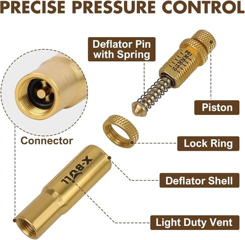 X-BULL New Automatic Tire Deflator,Adjustable Offroad Accessries,4pcs Auto-Stop Tire Air Down Tool Kit for 4 * 4 Vehicles in Kuwait