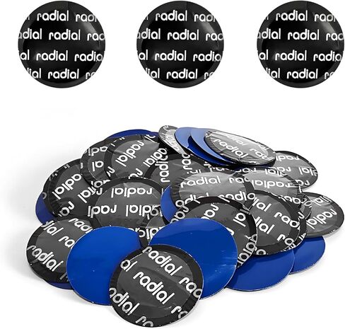 80 قطعة من رقعات الإطارات من wuyaoyao، رقعة إصلاح الإطارات من المطاط الطبيعي مقاس 57 مم، رقعة إطار دائرية مقاس 2.24 بوصة لتثبيت الثقب، مجموعة أدوات إصلاح إطارات السيارة لدراجة نارية شاحنة الدفع الرباعي، ملحقات السيارة (57 مم - 80 قطعة) in Kuwait