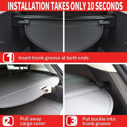 Marretoo for Jeep Cherokee Cargo Cover 2014 2015 2016 2017 2018 for Jeep Cherokee Accessories Black Retractable Trunk Cover Security Shield Shade in Saudi Arabia