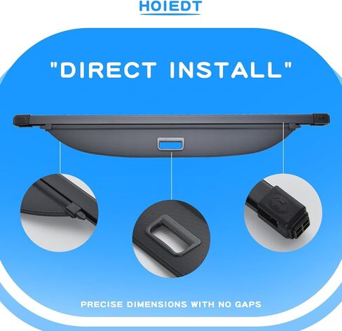 غطاء كارجو متوافق مع Rogue 2021-2024 2025، غطاء صندوق السيارة الخلفي قابل للسحب لملحقات Rogue للخصوصية (لا يوجد Rogue Select وSport) in Kuwait