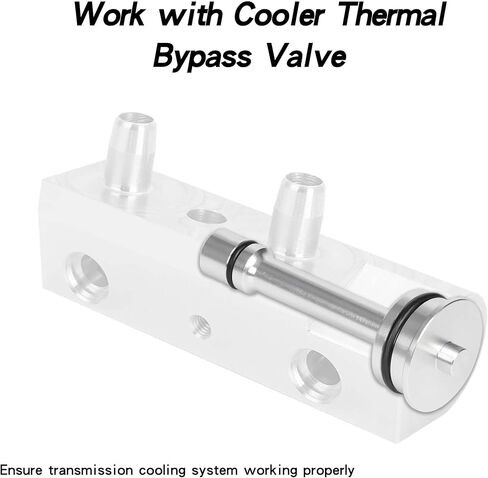 6L80/6L90/8L90 Transmission Bypass Plug - Aluminum Thermostat Kit with Buna O-Rings Fit for GM Trucks 2014-2023(Sliver) in Kuwait