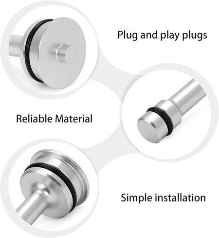 6L80/6L90/8L90 Transmission Bypass Plug - Aluminum Thermostat Kit with Buna O-Rings Fit for GM Trucks 2014-2023(Sliver) in Kuwait