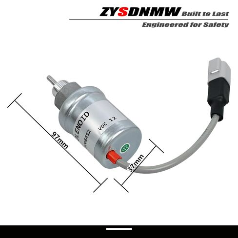U85206452 12V الوقود اغلاق الملف اللولبي صالح لشركة كاتربيلر القط 3024 بيركنز HL403C-15 HR404C-22T 402D 403D 404D 404C 403C استبدال 185206084، 185206420، 185206451، 185206450، 185206192، 185206452 in Kuwait